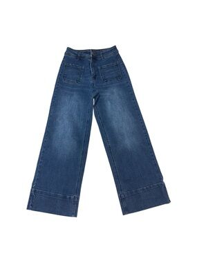 Oat New York High Rise Wide Leg Jeans size 0/25